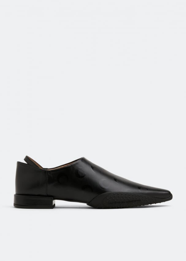 

Слиперы MARINE SERRE Rubber outsole babouches, черный