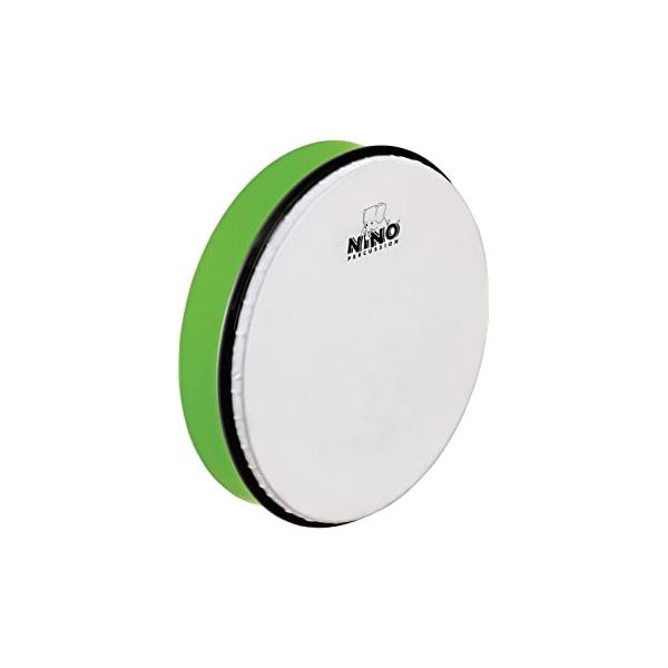 Барабан Nino Percussion NINO45GG ручной 8-дюймовый, зеленый nino961gr колокольчики на запястье зеленый nino percussion
