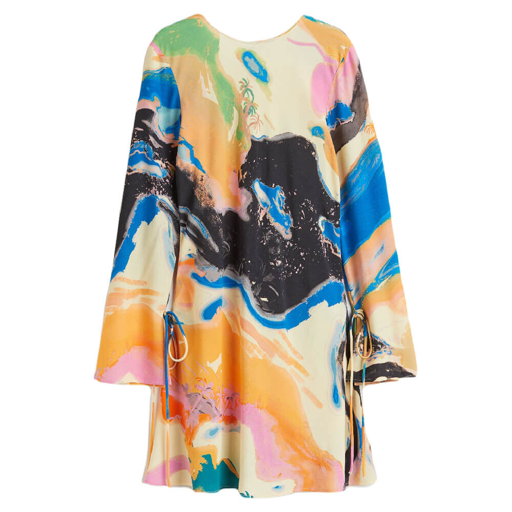 

Платье H&M Patterned, синий/желтый