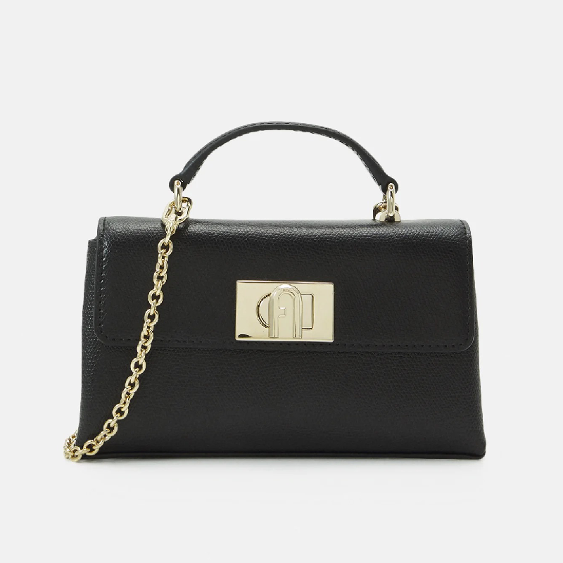 Сумка Furla Mini Crossbody Top Handle, черный - фото