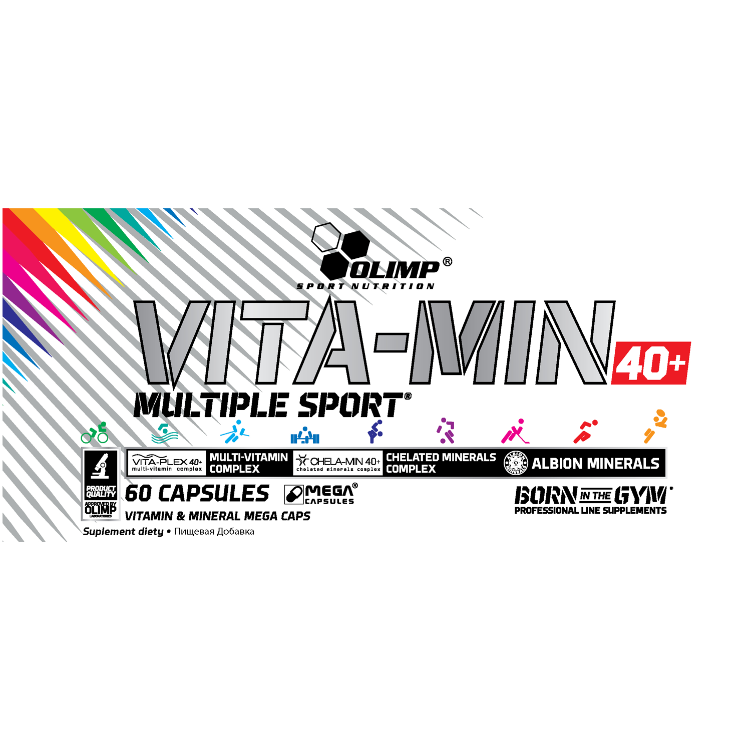 Olimp Vita-Min Multiple Sport БАД 40+, 60 капсул/1 упаковка