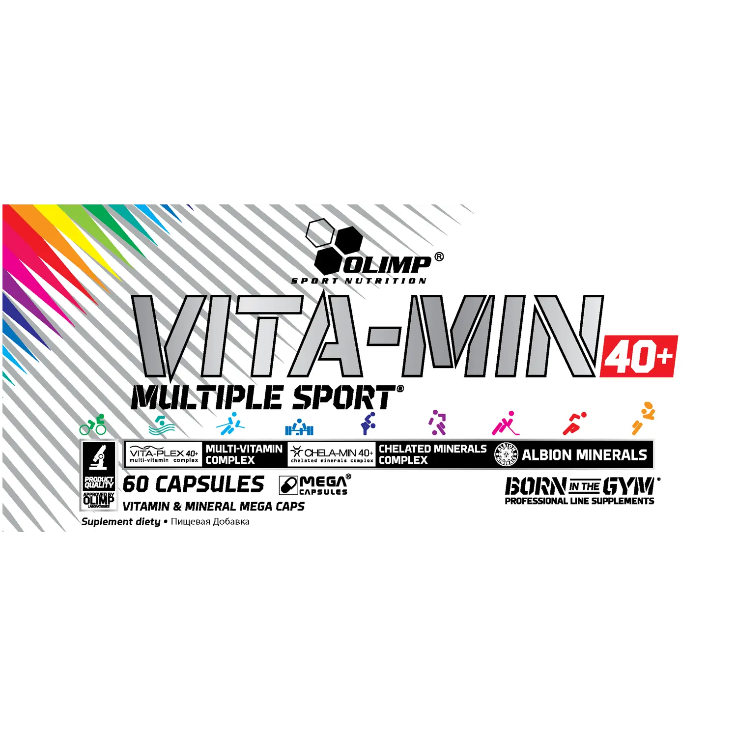 Olimp Vita-Min Multiple Sport БАД 40+, 60 капсул/1 упаковка