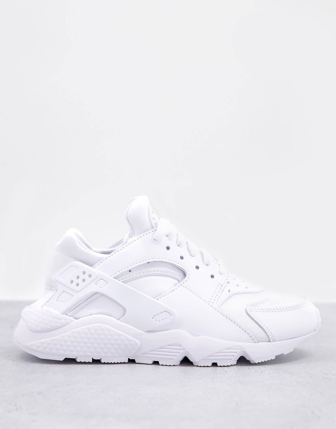 

Кроссовки Nike Air Huarache тройного белого цвета
