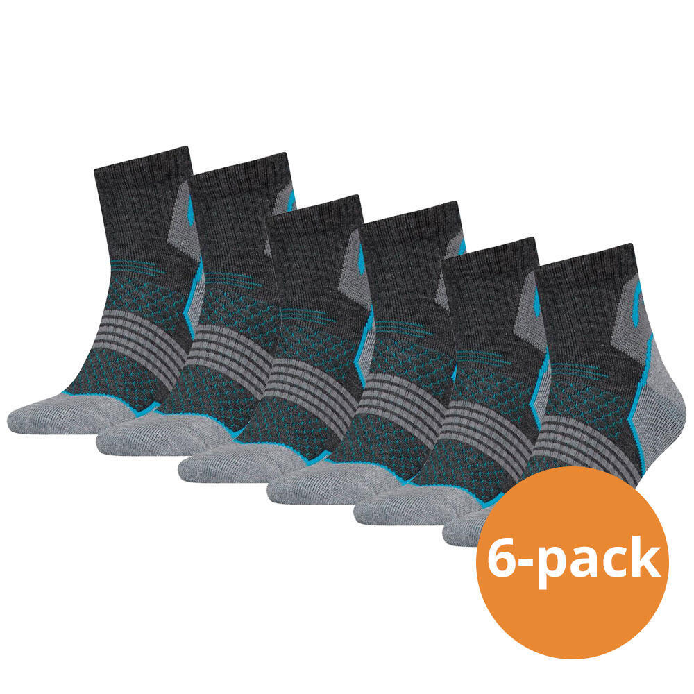Комплект походных носков Head Unisex, 6 пар, серый/синий