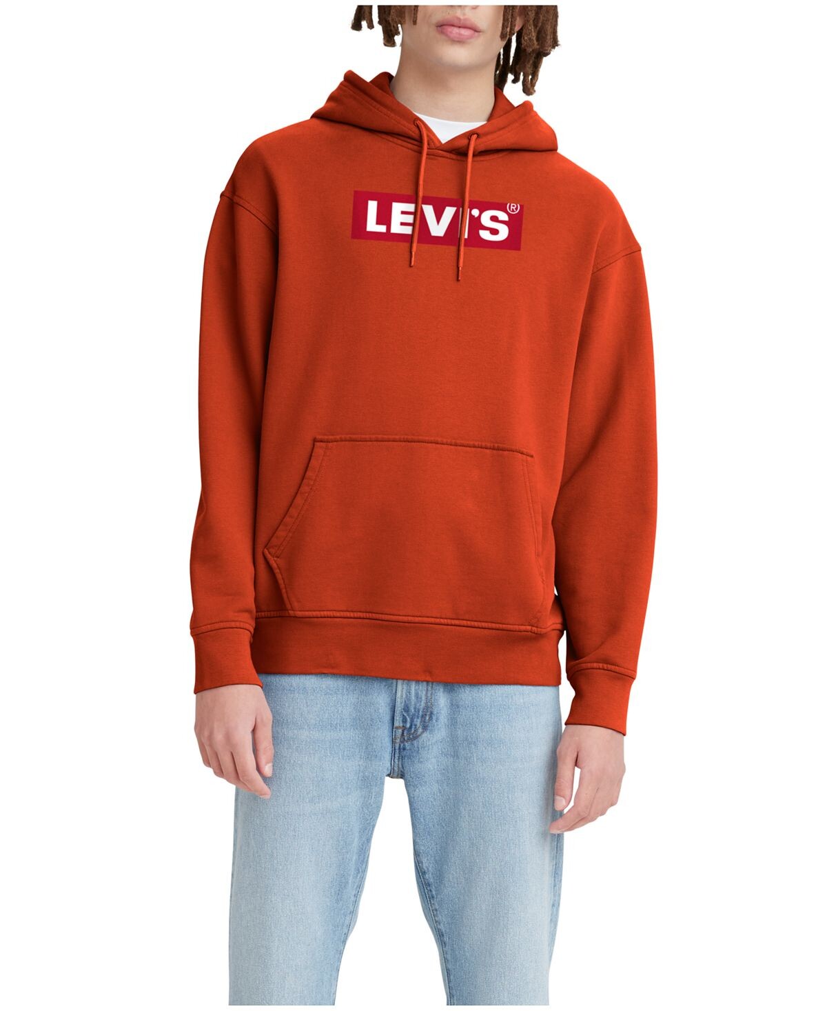

Мужская толстовка с капюшоном и рисунком свободного кроя Levi's