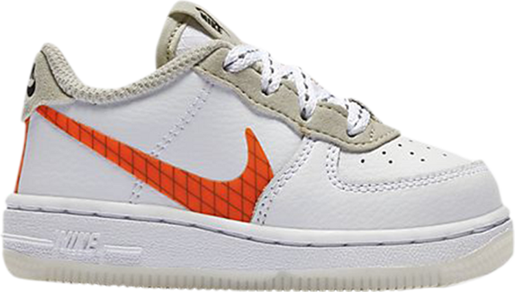 

Кроссовки Nike Force 1 LV8 3 TD 'White Total Orange', белый