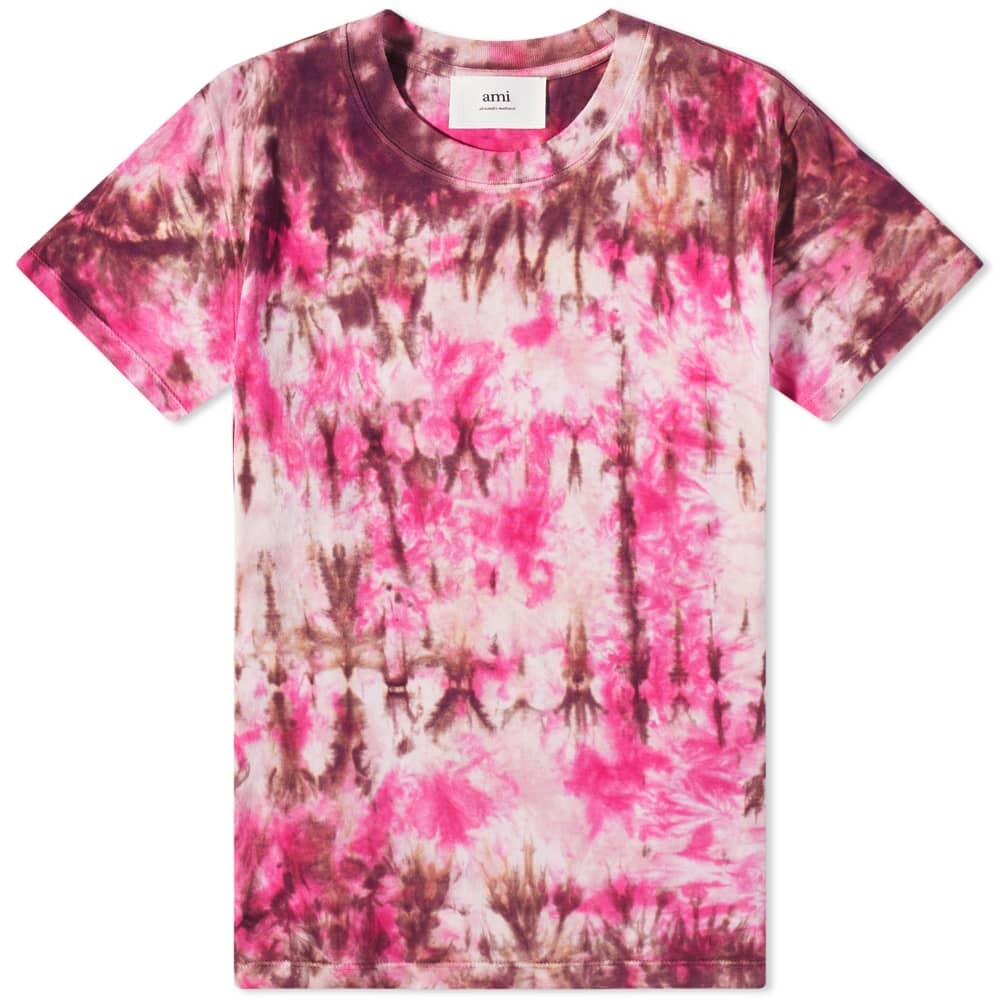 

Футболка AMI Tie Dye Tee, Коричневый
