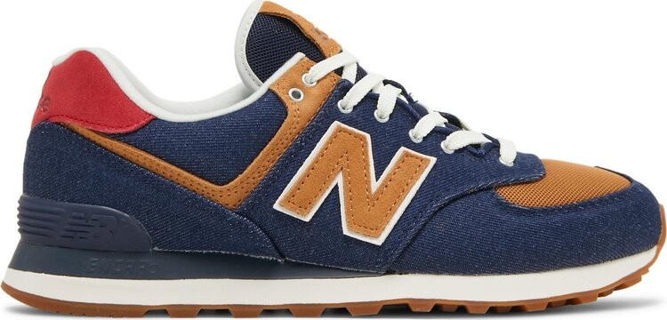 

Кроссовки New Balance 574 'Denim - Pigment Team Red', синий