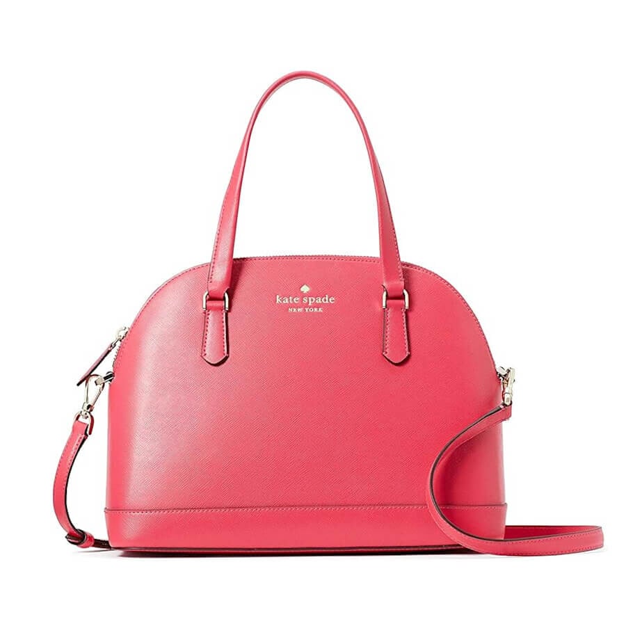 

Сумка из сафьяновой кожи Kate Spade New York Sadie Dome Satchel, розовый