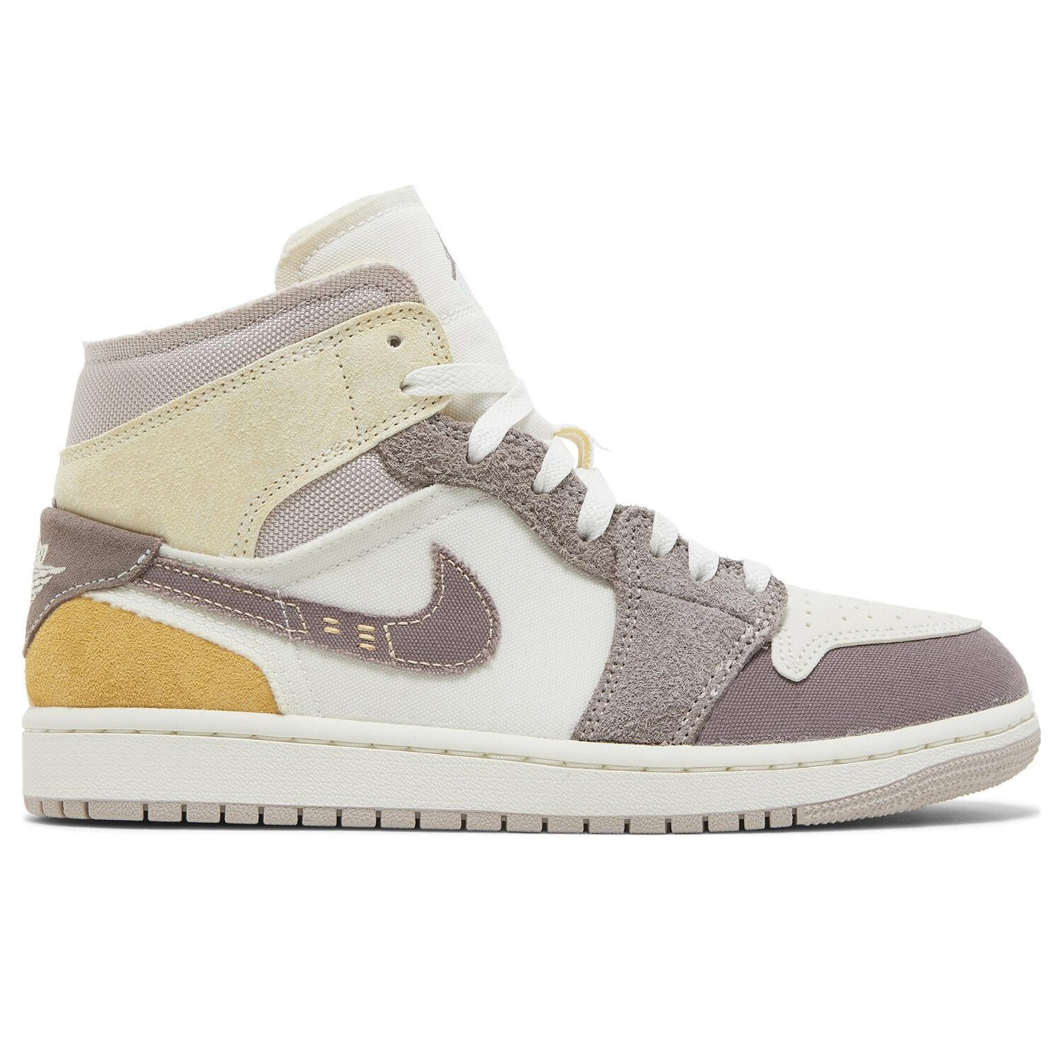 Кроссовки Air Jordan 1 Mid SE Craft 'Inside Out - Taupe Haze', Коричневый кроссовки air jordan 1 mid se inside out craft inside out white grey 42 5 eu