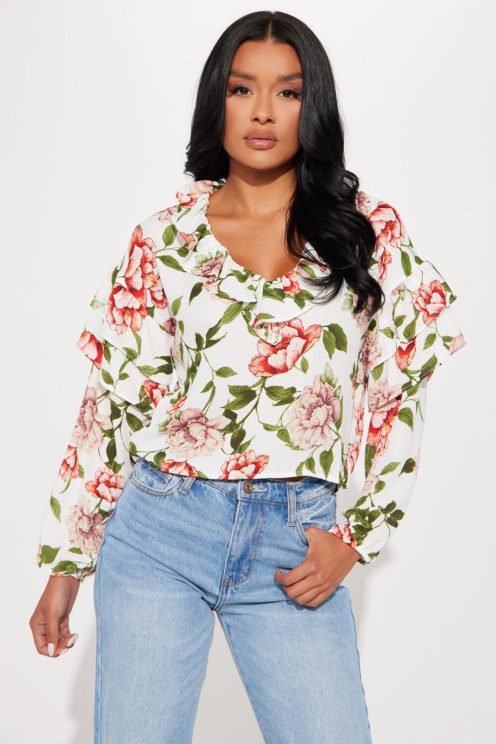 

Блузка Fashion Nova WT33230LP, белый