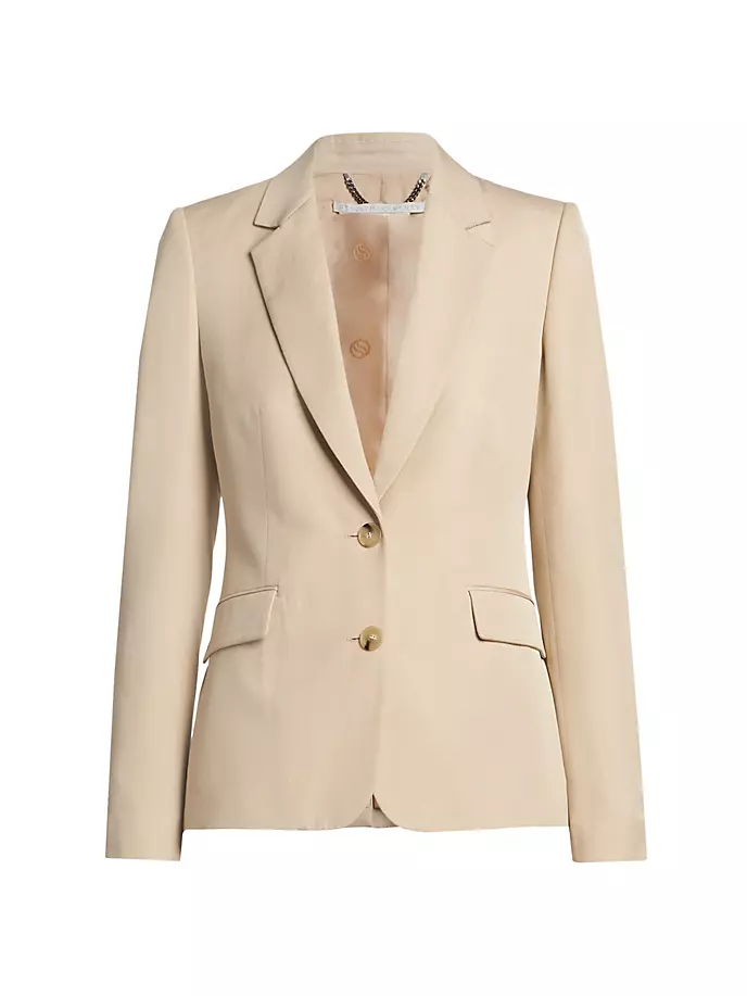 

Легендарный однобортный пиджак Stella Mccartney, цвет sand