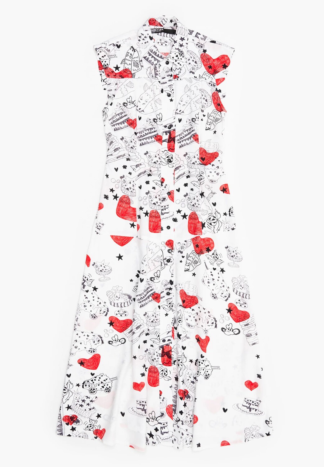 

Платье Bimba Y Lola Nickname Heart Print, мультиколор