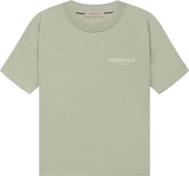 Футболка Fear of God Essentials Essentials Tee 'Sea Foam', зеленый - фото