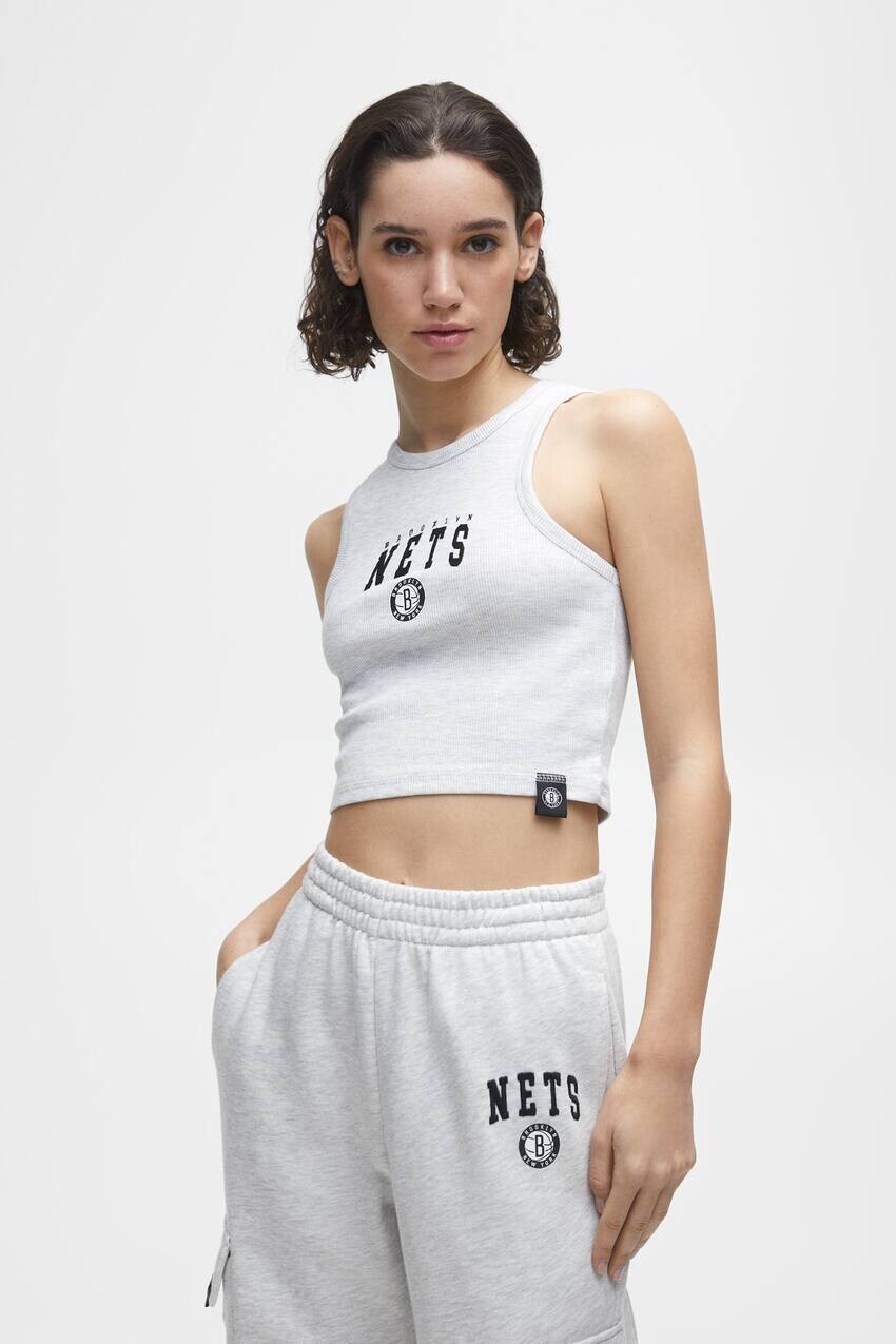 

Майка NBA Brooklyn Nets Pull&Bear, серый