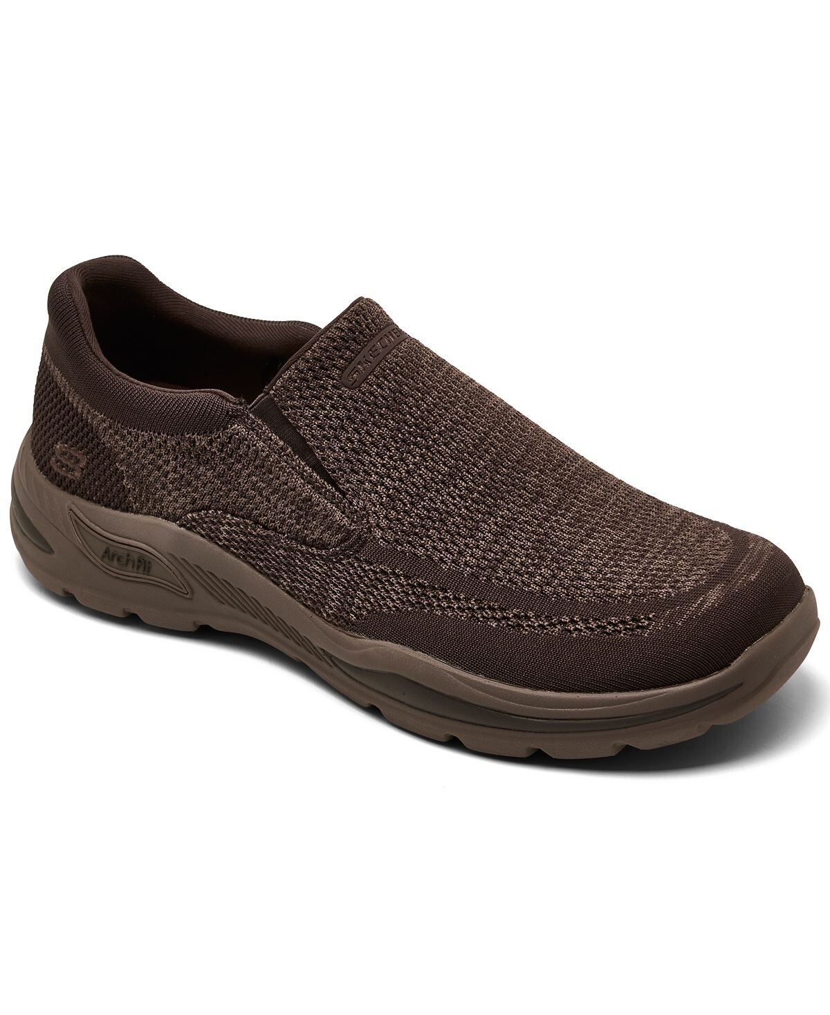 

Мужские повседневные кроссовки arch fit motley - vaseo slip-on от finish line Skechers, коричневый