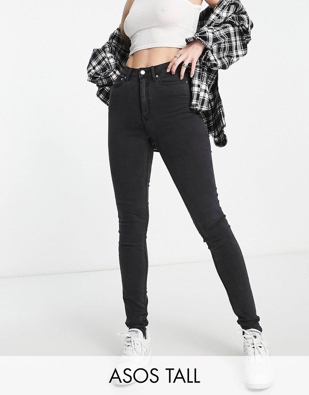 

Черные джинсы скинни ASOS DESIGN Tall Ultimate