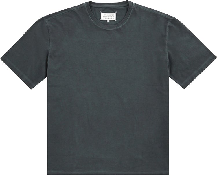 Футболка Maison Margiela Washed T-Shirt 'Storm Blue', синий - фото