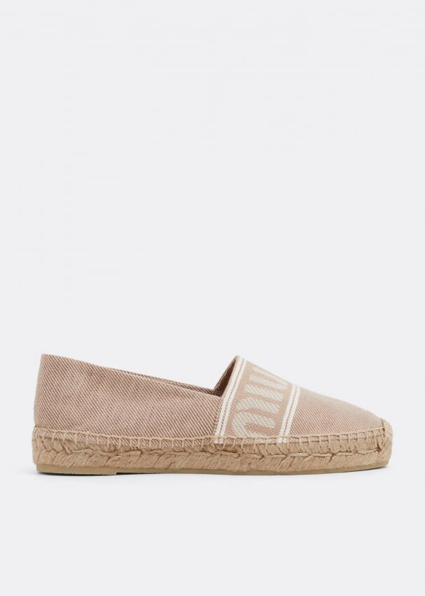 

Эспадрильи MIU MIU Jacquard espadrilles, бежевый