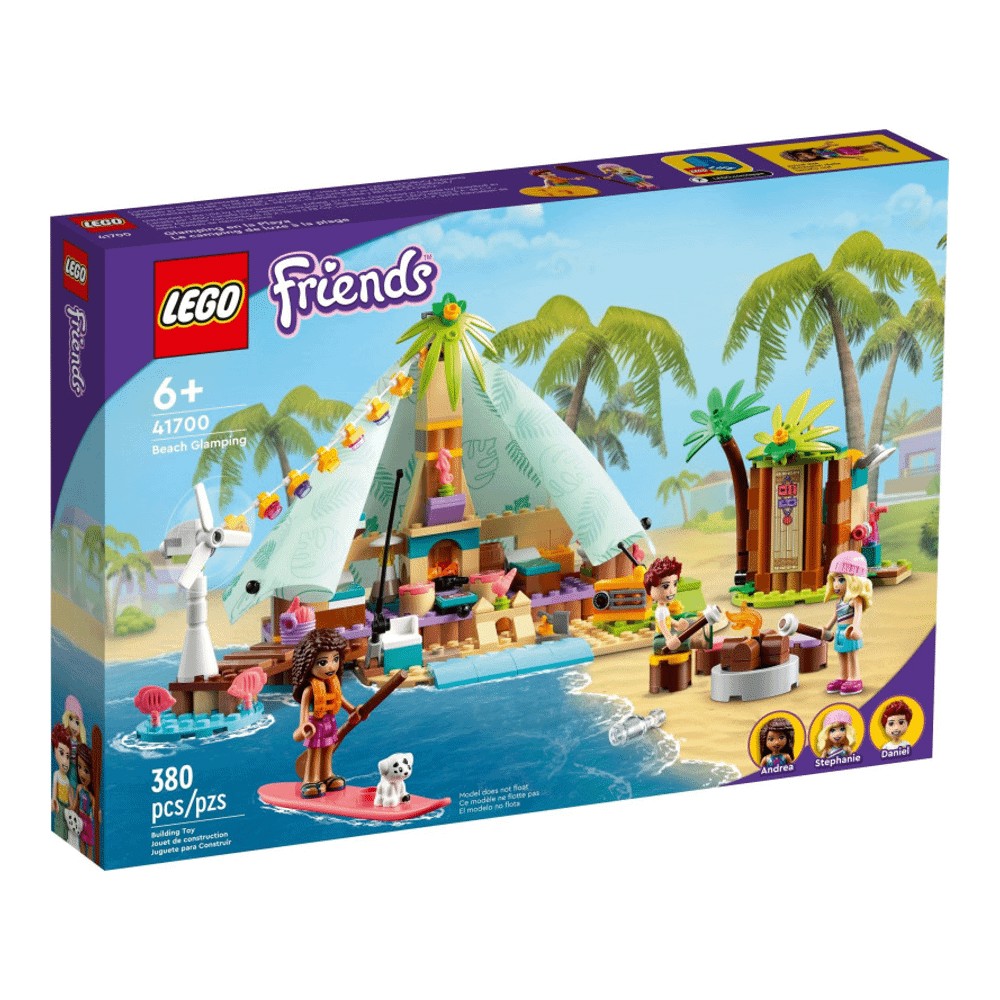 Конструктор LEGO Friends 41700 Кэмпинг на пляже lego lego friends развлечения на пляже для серферов 288 деталей