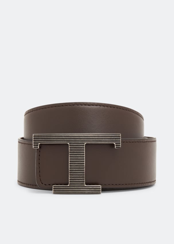 Ремень TOD'S Timeless leather belt, коричневый