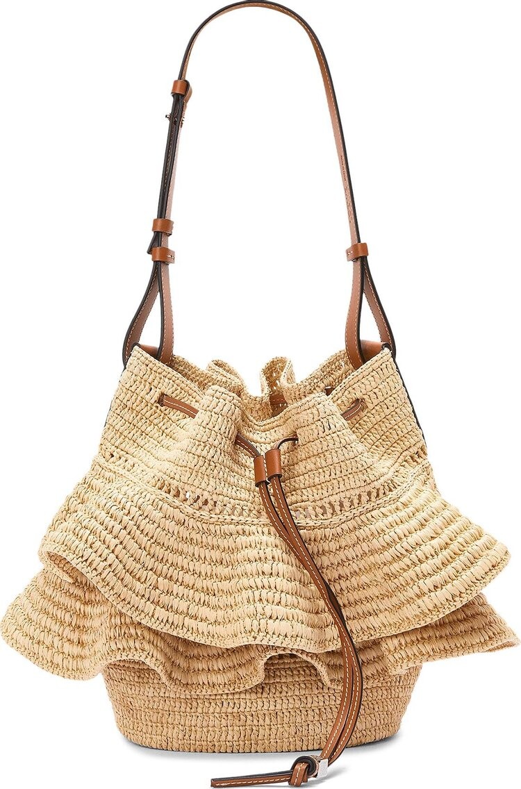 

Сумка Loewe Balloon Ruffles Bag Natural/Tan, загар
