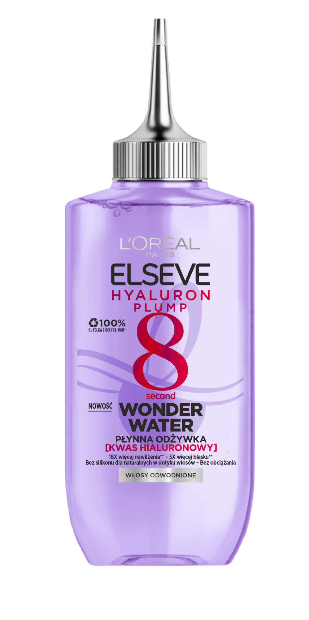 L'Oréal Paris Elseve Hyaluron Plump Wonder Water жидкий кондиционер для волос, 200 мл l oréal paris elseve hyaluron plump увлажняющий шампунь для волос 400 мл