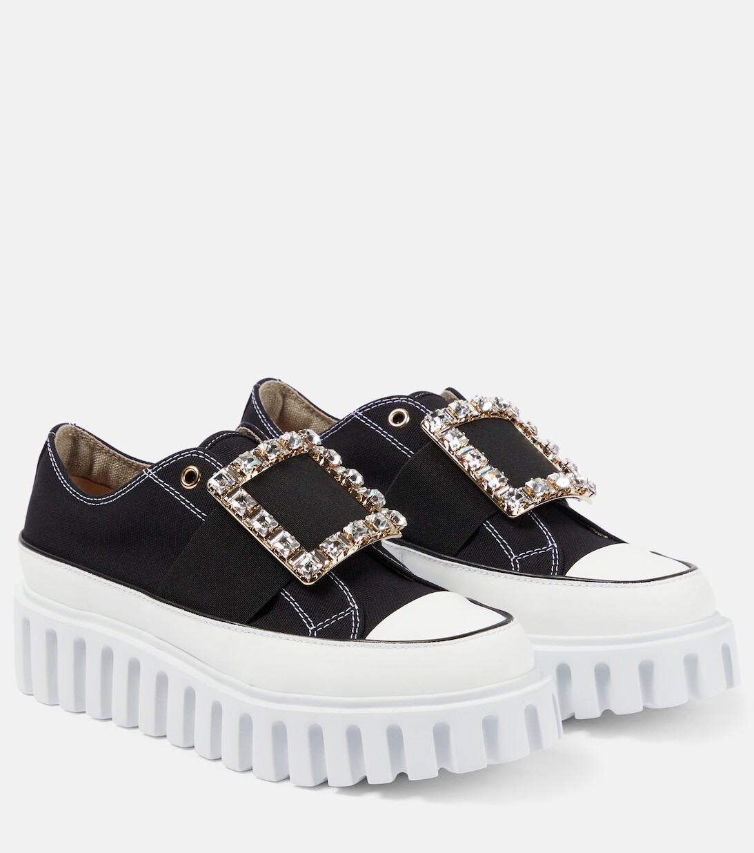 

Кроссовки Viv' Go-Thick без шнурков Roger Vivier, черный
