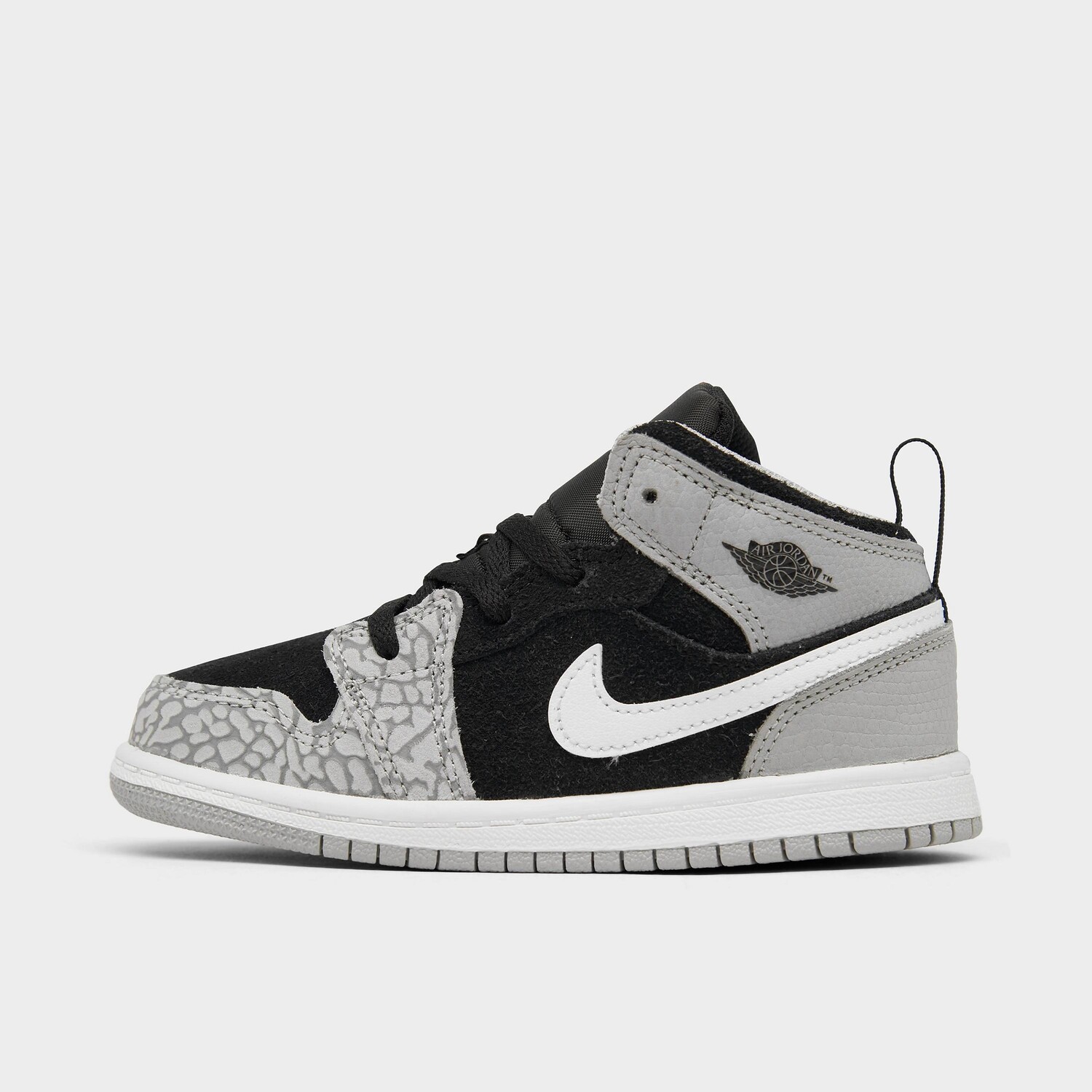 

Детская повседневная обувь Air Jordan 1 Mid для малышей, черный