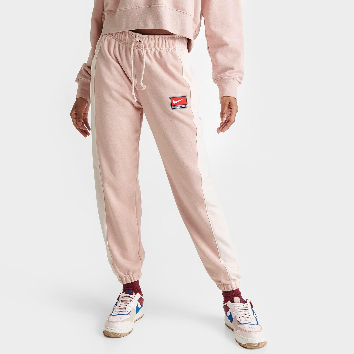 

Женские флисовые брюки-джоггеры Nike Sportswear Team, бежевый