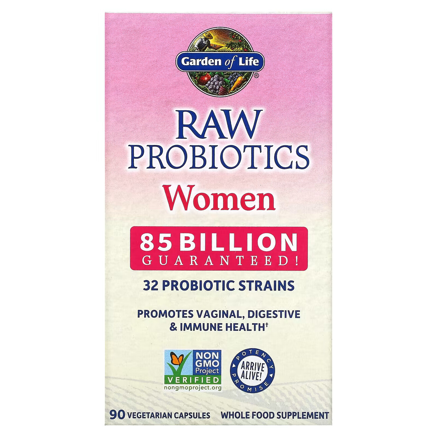 

Garden of Life, RAW Probiotics, для женщин, 85 млрд, 85 вегетарианских капсул
