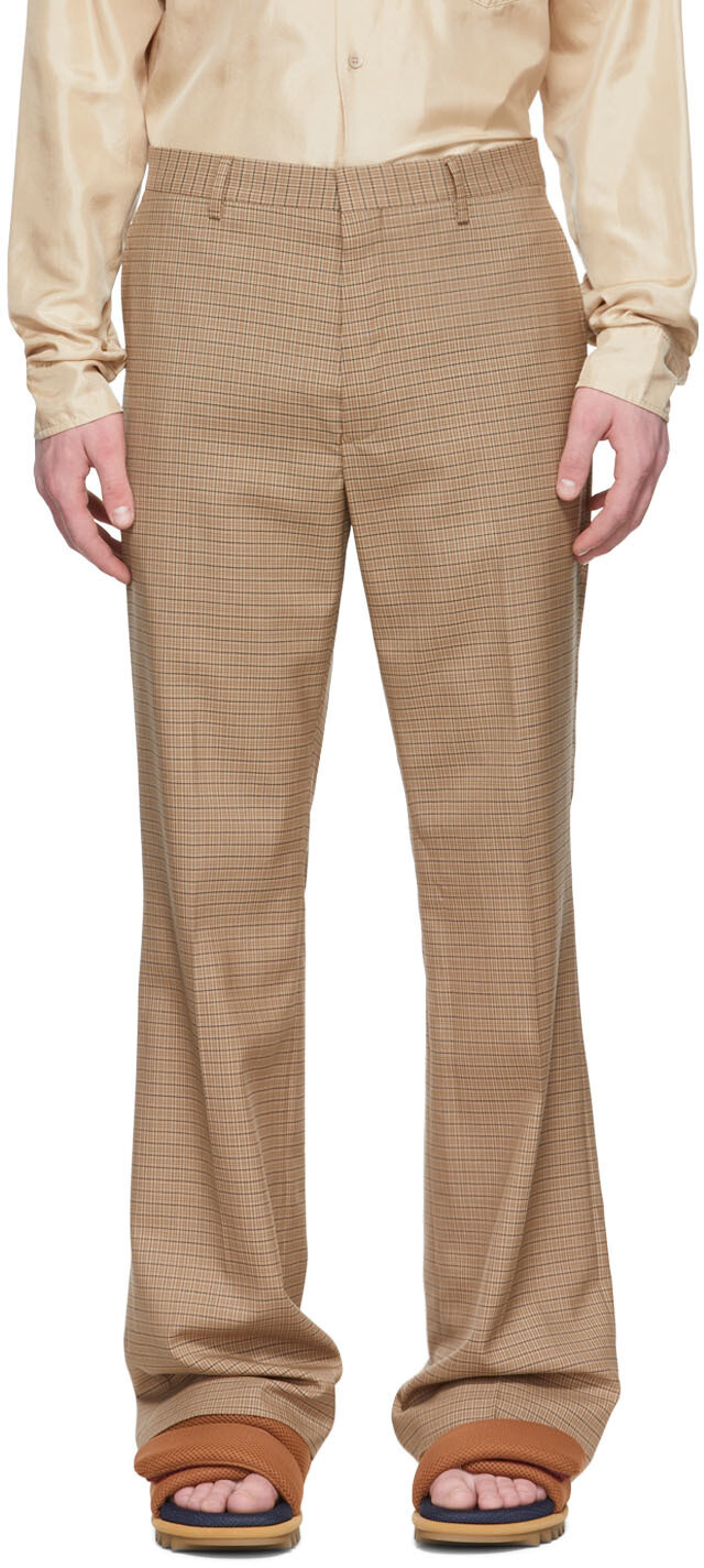 

Коричневые шерстяные брюки Dries Van Noten