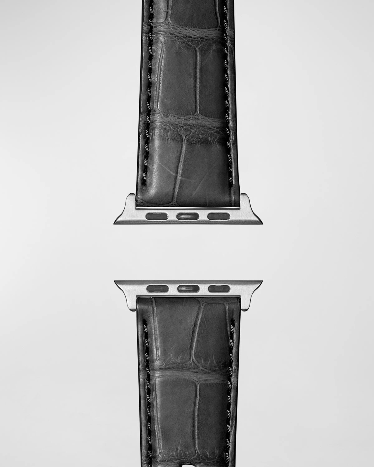 

Мужской ремешок из кожи аллигатора диаметром 24 мм для Apple Watch Shinola, цвет Black