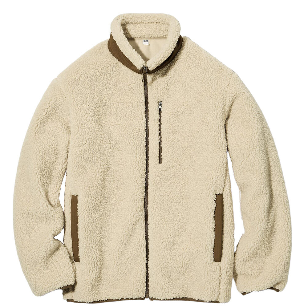 

Куртка unisex Uniqlo Windproof Outer Fleece, бежевая, Бежевый
