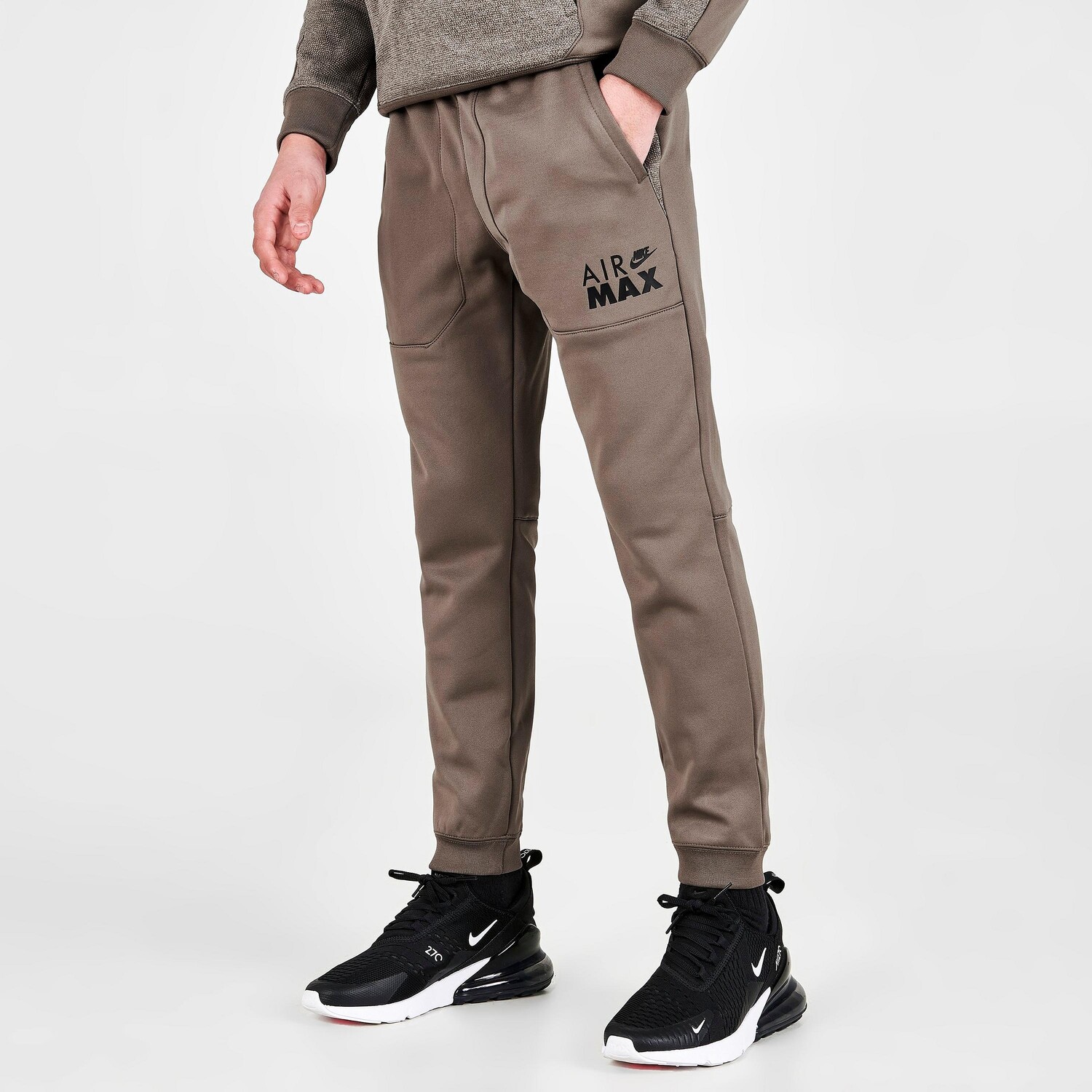 

Брюки-джоггеры Nike Sportswear Air Max Therma-FIT для мальчиков, серый