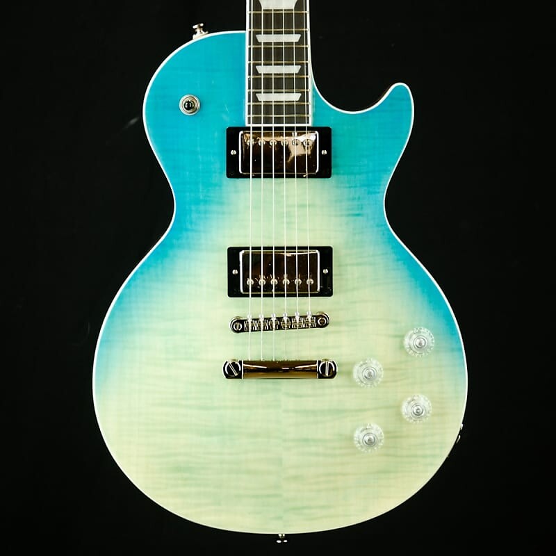 

Epiphone Modern Les Paul Modern Figured - Caribbean Blue Fade EILMFCBFNH1