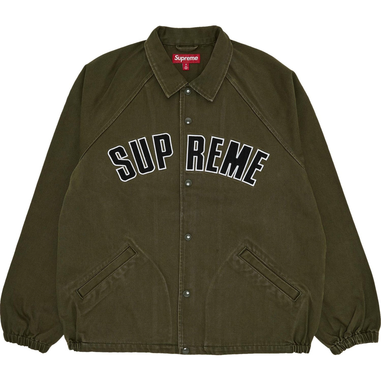 Куртка Supreme Arc Denim Coaches, оливково-зеленый