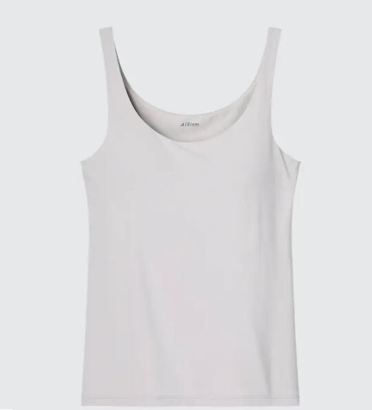 

Бюстгальтер топ без рукавов Uniqlo Airism Sleeveless Bra, светло-серый