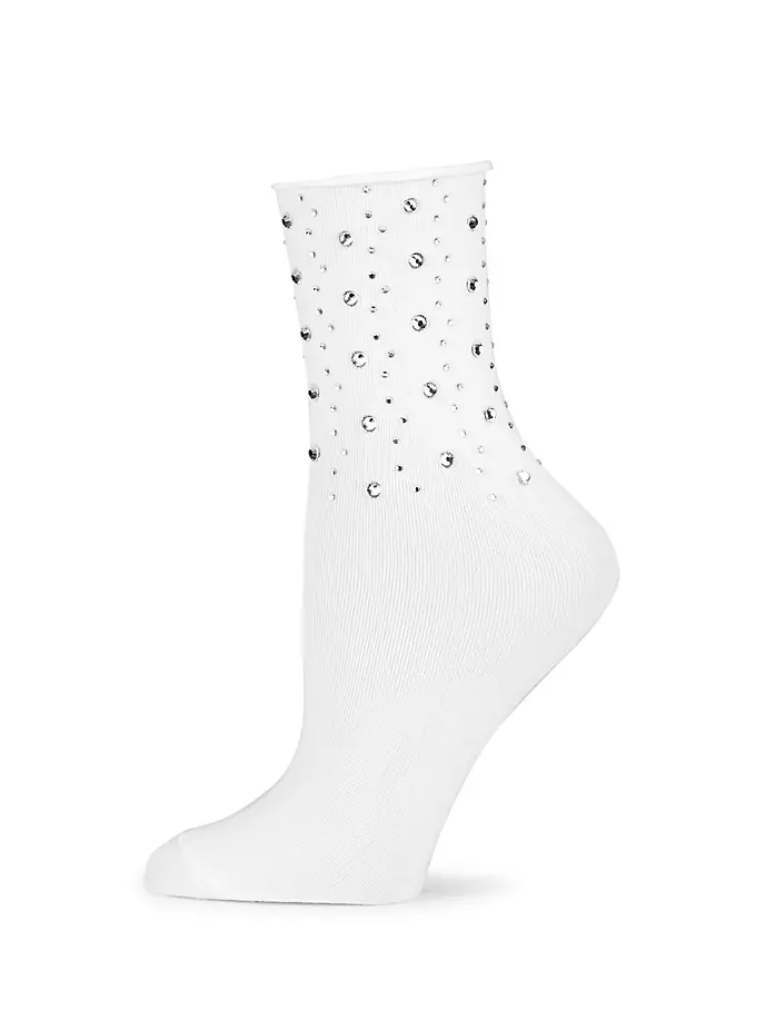 

Носки с кристаллами Cynthia Rowley, белый