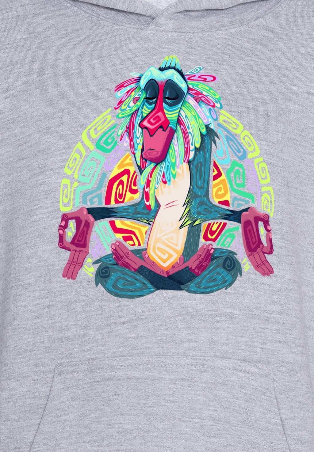 

Толстовка с капюшоном THE LION KING FREAKY RAFIKI Disney, цвет Mottled Light Grey
