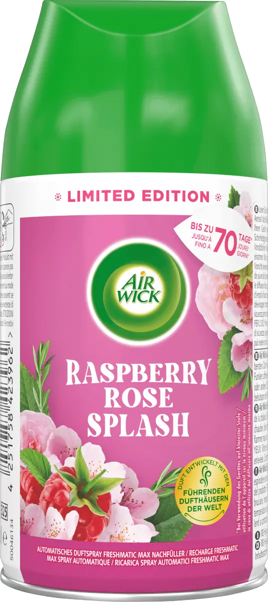 

Освежитель воздуха Raspberry Rose Splash сменная упаковка 250мл AirWick