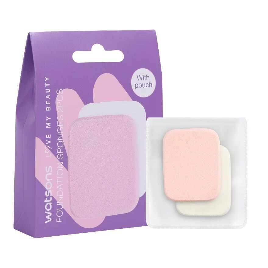 

Watsons Губки для тонального крема 2s, White / Pink
