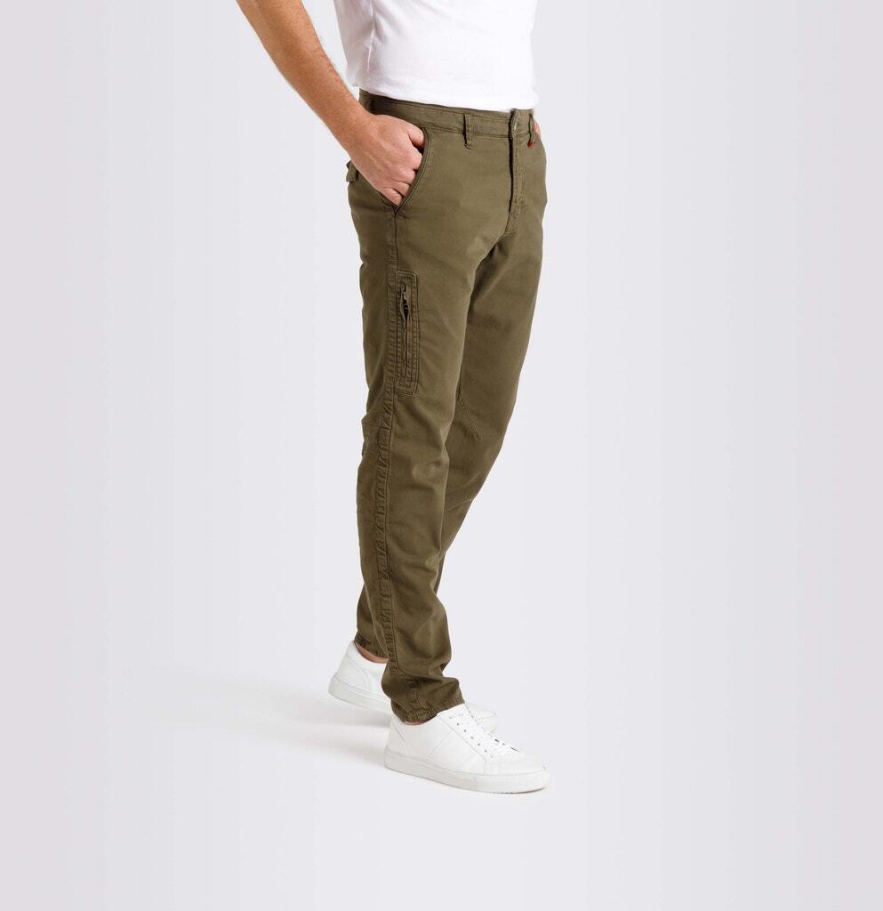 Тканевые брюки MAC, цвет martini olive ppt
