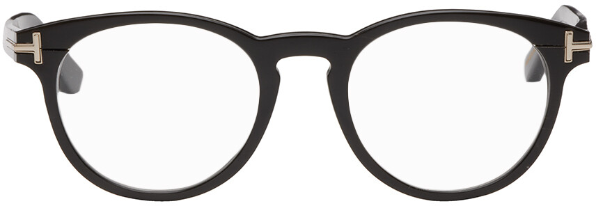 

Черные круглые роговые очки TOM FORD