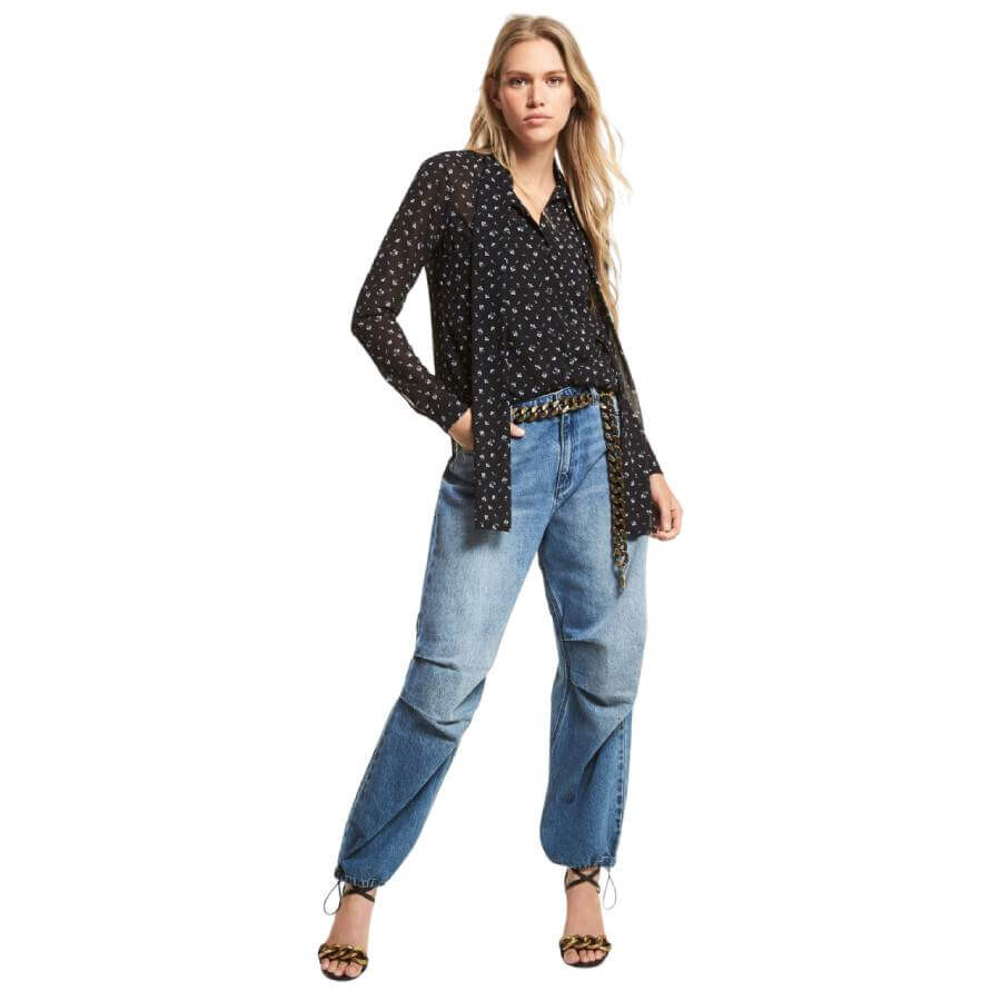 

Джинсы Michael Michael Kors Wide Leg Denim, синий