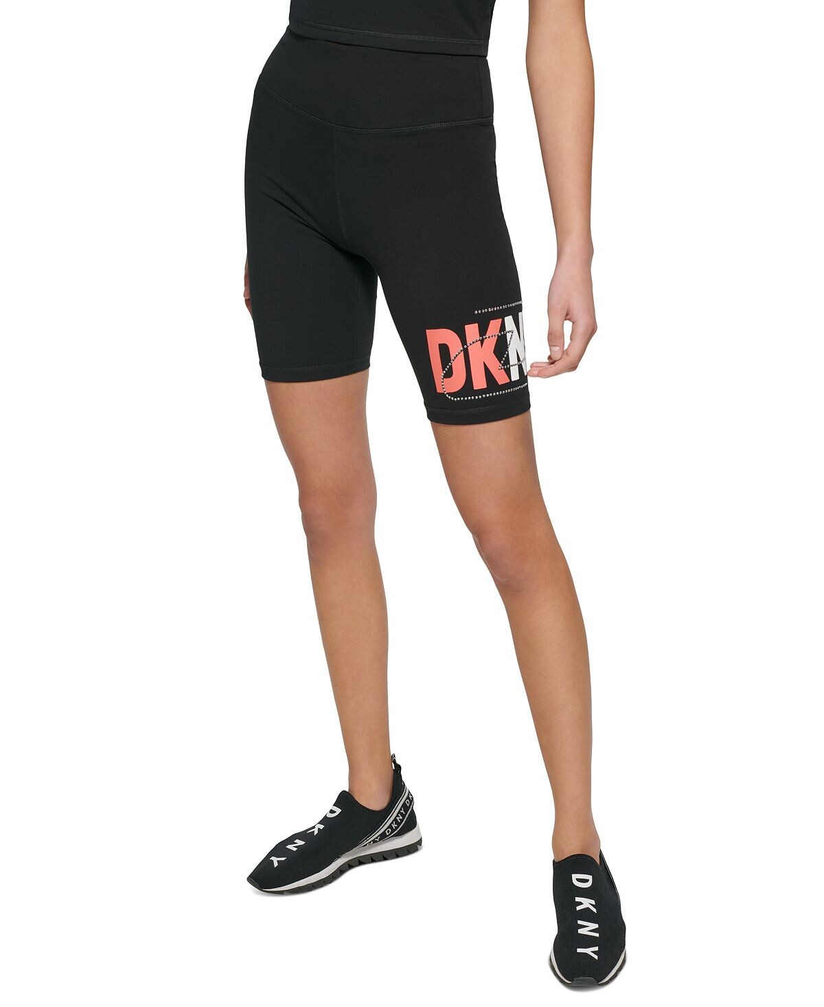 

Велосипедки со стразами и логотипом DKNY