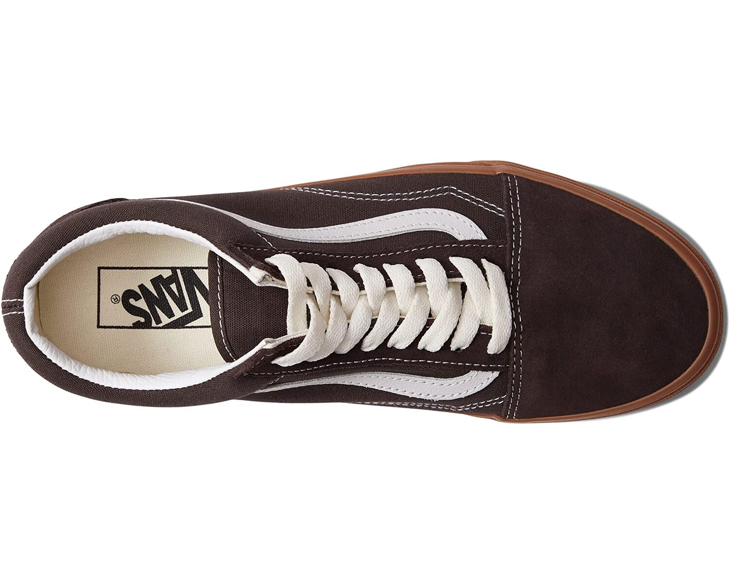 

Кроссовки Old Skool Vans, винтажная шоколадная резинка, Коричневый