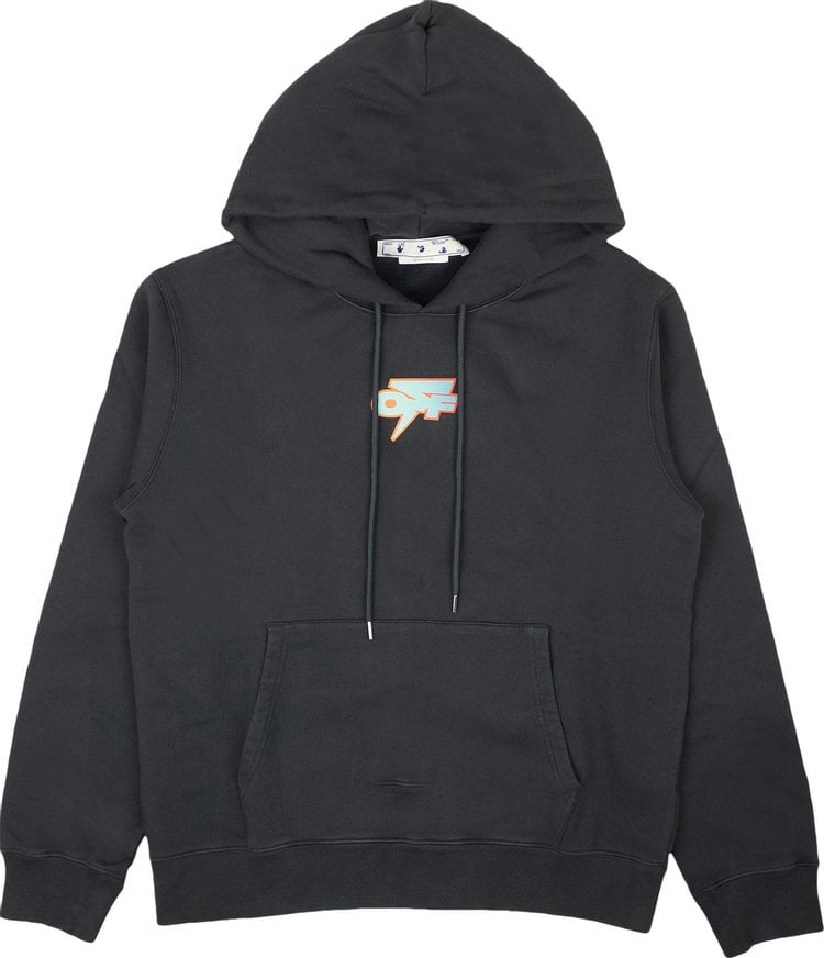 Худи Off-White Degrade Thunder Slim Hoodie 'Outer Space', синий - фото