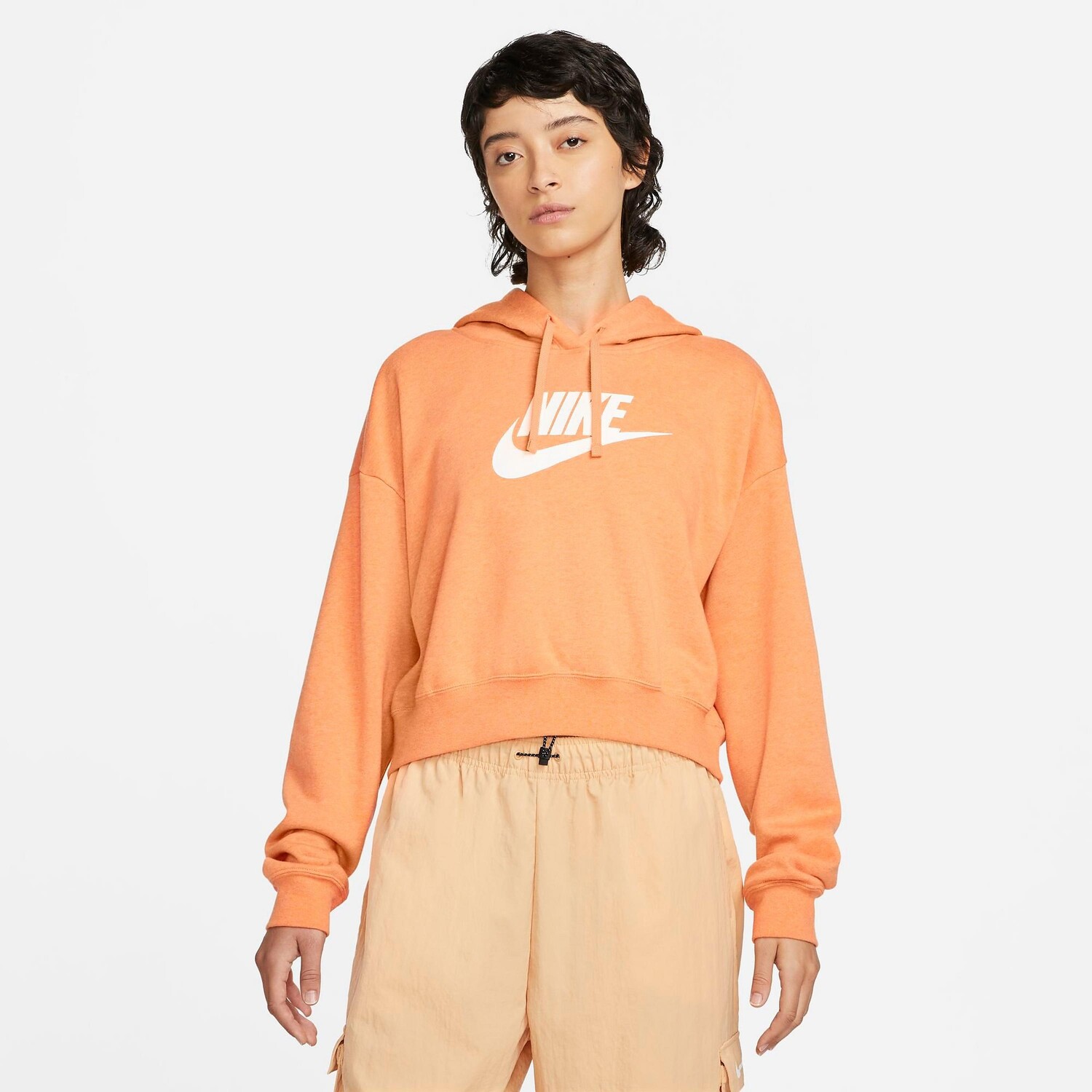 

Женская укороченная флисовая худи Nike Sportswear Club, апельсин, Оранжевый