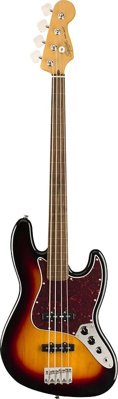 

Squier Classic Vibe '60s Jazz Bass Безладовая 4-струнная 3-цветная Sunburst Classic Vibe ‘60s Jazz Bass Fretless